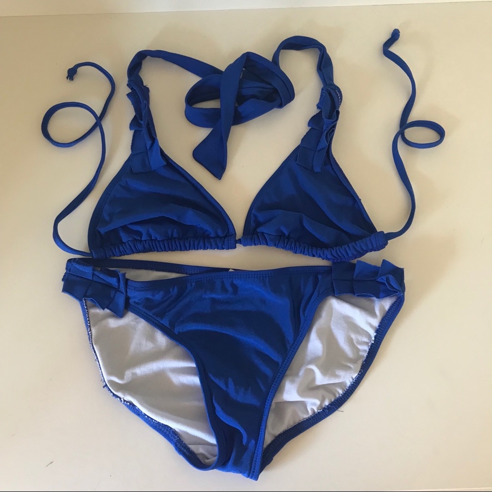 Cute Royal Blue Bikini